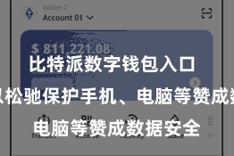 比特派数字钱包入口  用户可以松驰保护手机、电脑等赞成数据安全